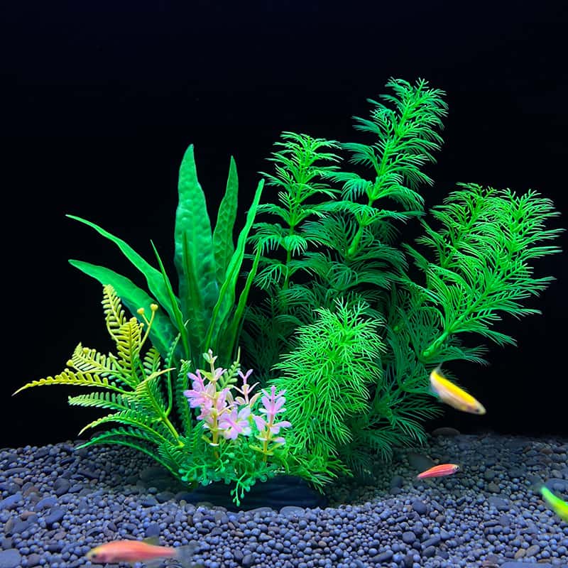 Planted Aquarium Bowl - หญ้าปลอมเหมือนจริง 1 ชิ้น สำหรับตกแต่งตู้ปลา ปลอดภัยสำหรับปลา ตกแต่งตู้ปลาในบ้าน