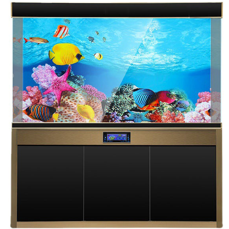 Planted Aquarium Wallpaper - พื้นหลัง 3D สําหรับพิพิธภัณฑ์สัตว์น้ําสองด้าน HD ถังปลาภูมิทัศน์สติกเกอร์ผนัง Lanscaping
