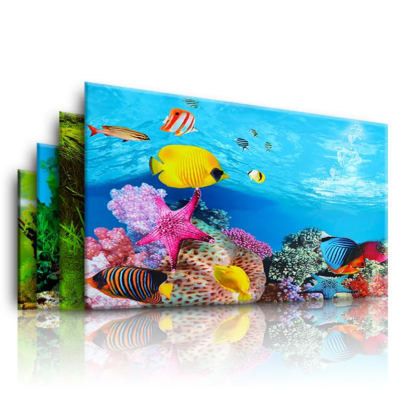 Aquarium พื้นหลังตกแต่งสติกเกอ - Planted Aquarium Wallpaper บทวิจารณ์และราคา