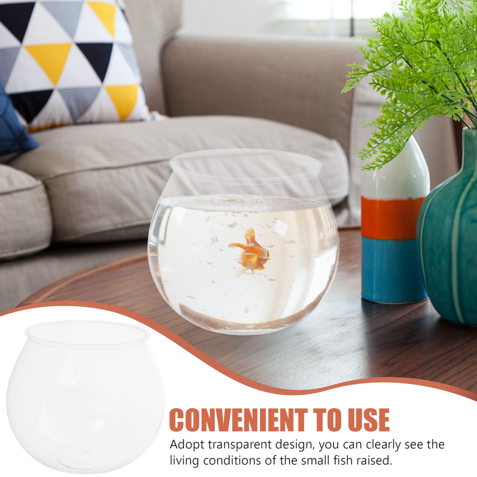ตู้ปลาขนาดเล็ก 4 ชิ้น ทำจากพลา - Planted Aquarium Bowl บทวิจารณ์และราคา